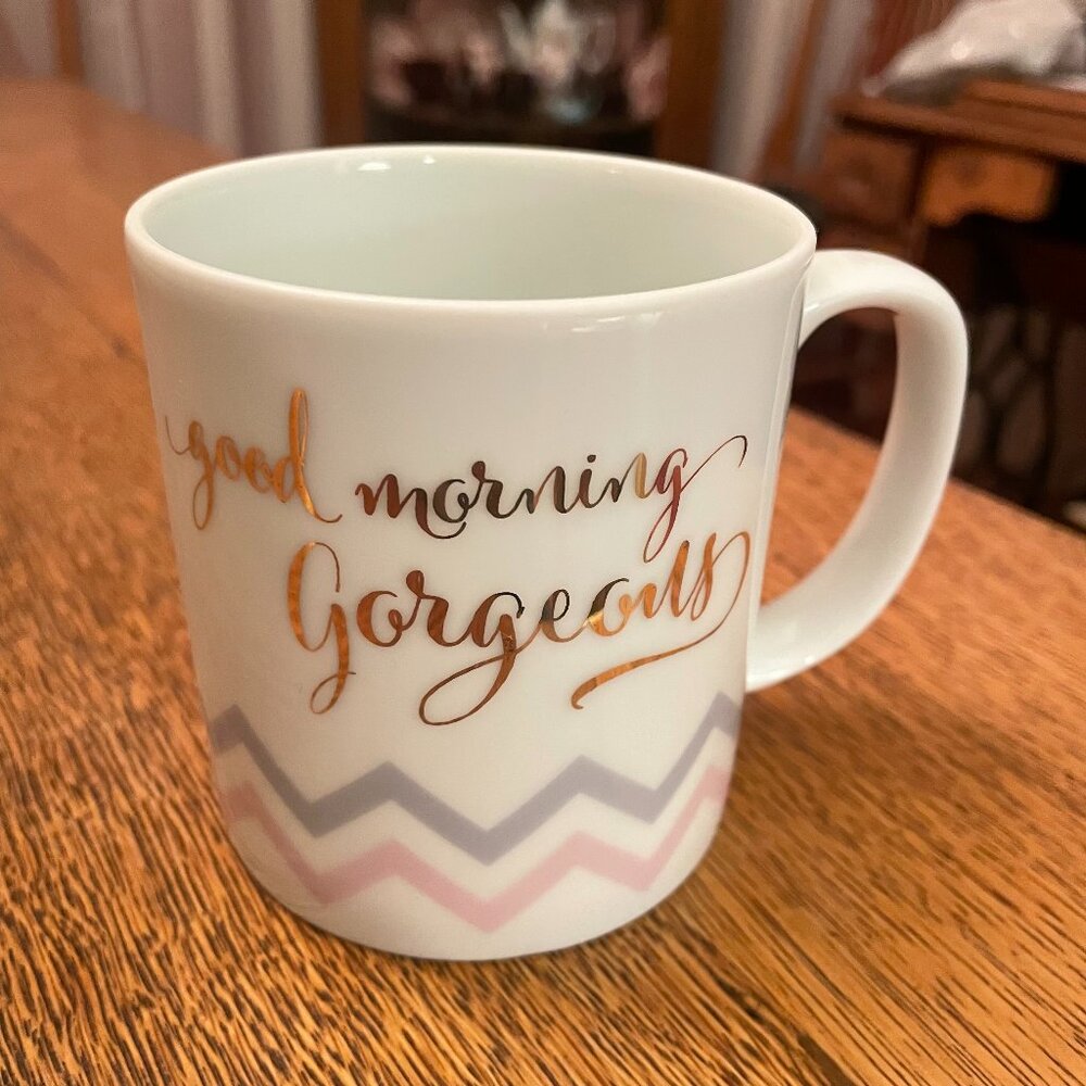 "Good Morning Gorgeous" Porcelain Coffee Cup Mug by Paperchase